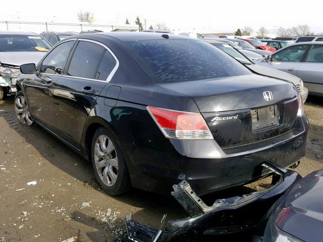 1HGCP26858A164370 - 2008 HONDA ACCORD EXL BLACK photo 3