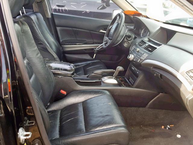 1HGCP26858A164370 - 2008 HONDA ACCORD EXL BLACK photo 5