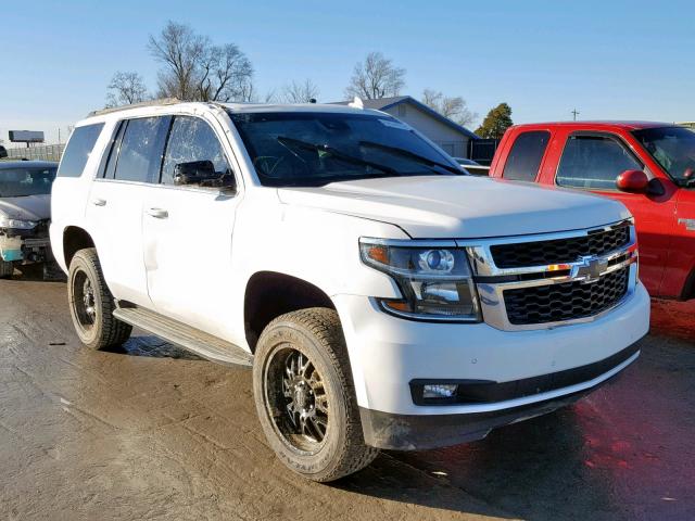 1GNSKBKC2FR746208 - 2015 CHEVROLET TAHOE K150 WHITE photo 1