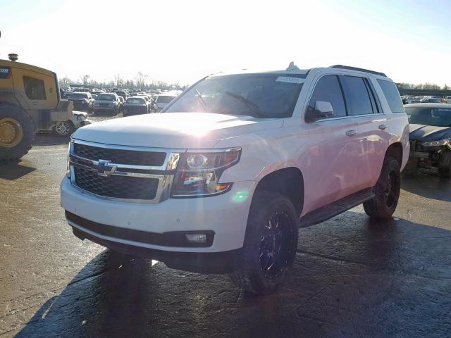 1GNSKBKC2FR746208 - 2015 CHEVROLET TAHOE K150 WHITE photo 2