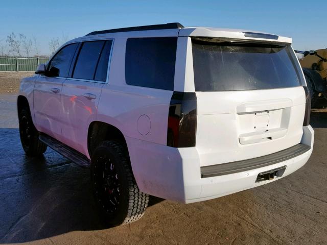 1GNSKBKC2FR746208 - 2015 CHEVROLET TAHOE K150 WHITE photo 3