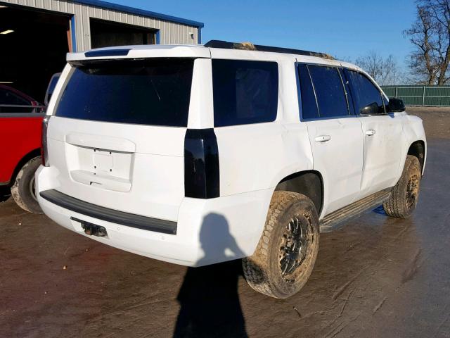 1GNSKBKC2FR746208 - 2015 CHEVROLET TAHOE K150 WHITE photo 4