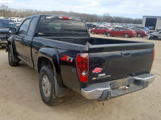 1GCDS196X68114994 - 2006 CHEVROLET COLORADO BLACK photo 3