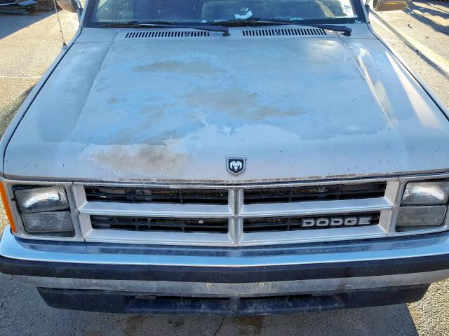 1B7GL26X9KS040851 - 1989 DODGE DAKOTA GRAY photo 7