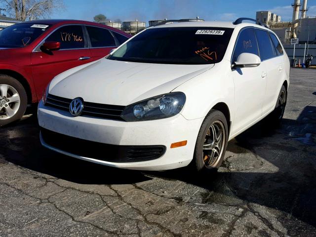 3VWPL7AJ4AM639015 - 2010 VOLKSWAGEN JETTA TDI WHITE photo 2