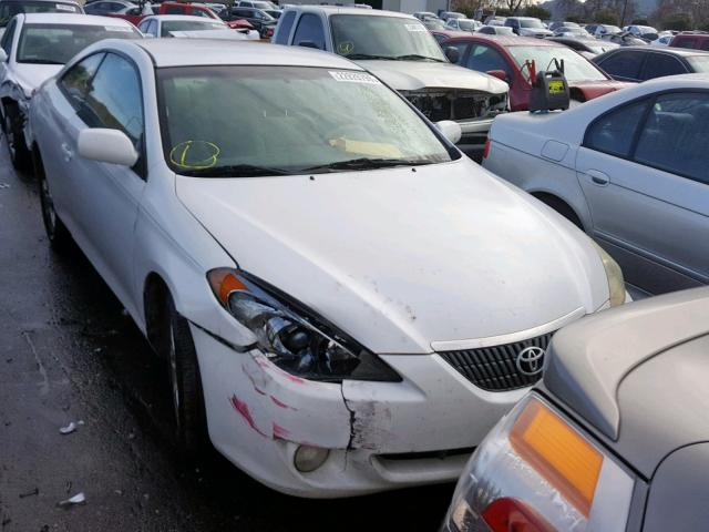 4T1CE38P44U837815 - 2004 TOYOTA CAMRY SOLA WHITE photo 1