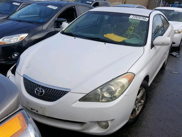 4T1CE38P44U837815 - 2004 TOYOTA CAMRY SOLA WHITE photo 2