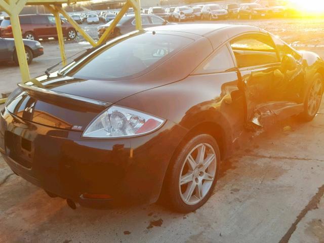 4A3AK64F97E065178 - 2007 MITSUBISHI ECLIPSE ES BLACK photo 4