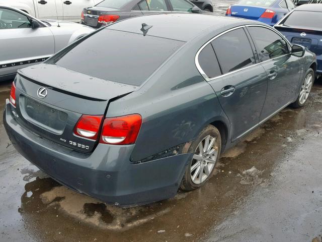 JTHCE96S070004358 - 2007 LEXUS GS 350 GREEN photo 4