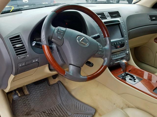 JTHCE96S070004358 - 2007 LEXUS GS 350 GREEN photo 9