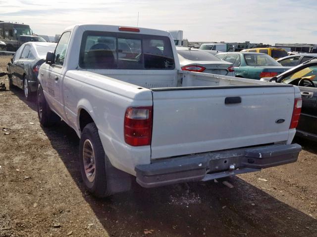 1FTYR10D22PA44030 - 2002 FORD RANGER WHITE photo 3