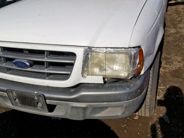 1FTYR10D22PA44030 - 2002 FORD RANGER WHITE photo 9