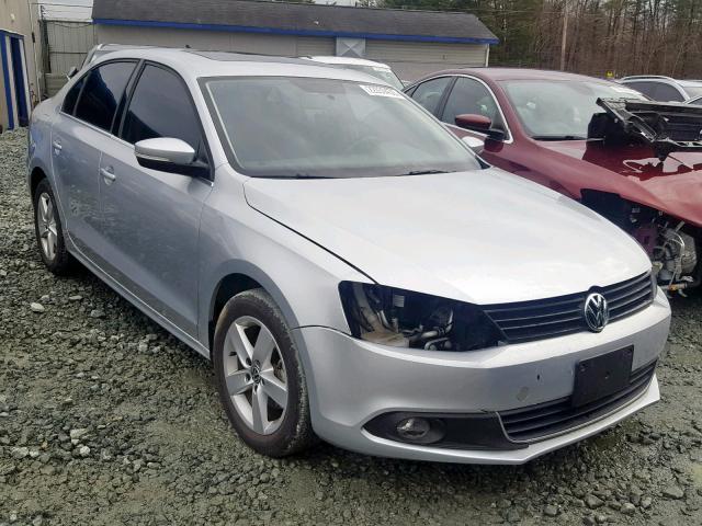 3VWLL7AJ2EM391447 - 2014 VOLKSWAGEN JETTA TDI SILVER photo 1