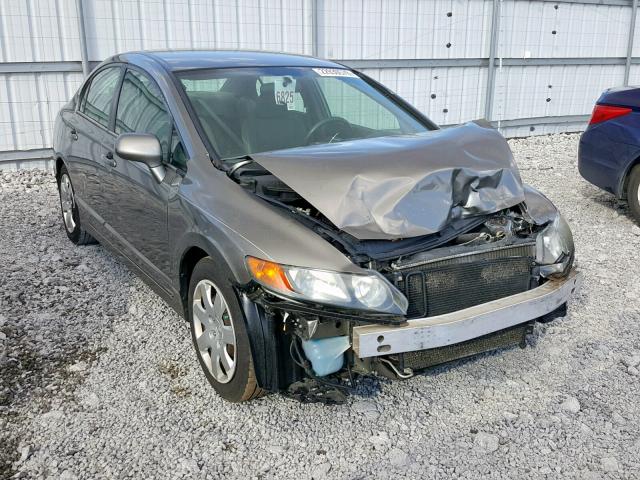 1HGFA15586L121580 - 2006 HONDA CIVIC LX GRAY photo 1