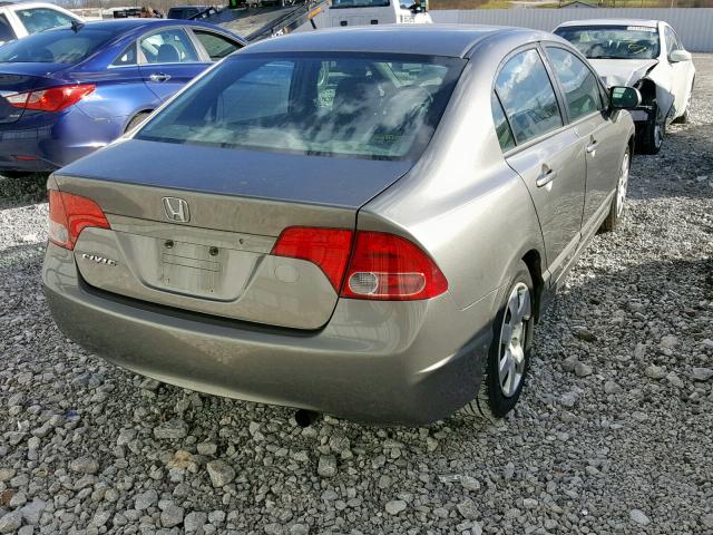 1HGFA15586L121580 - 2006 HONDA CIVIC LX GRAY photo 4