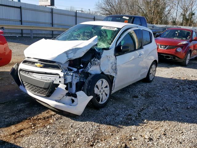 KL8CB6SA0JC432628 - 2018 CHEVROLET SPARK LS WHITE photo 2