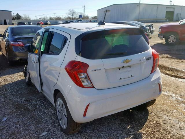 KL8CB6SA0JC432628 - 2018 CHEVROLET SPARK LS WHITE photo 3