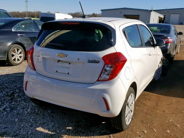 KL8CB6SA0JC432628 - 2018 CHEVROLET SPARK LS WHITE photo 4