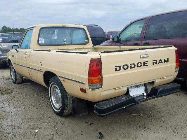 JB7FP2452BY107644 - 1981 DODGE D50 CUSTOM BEIGE photo 3