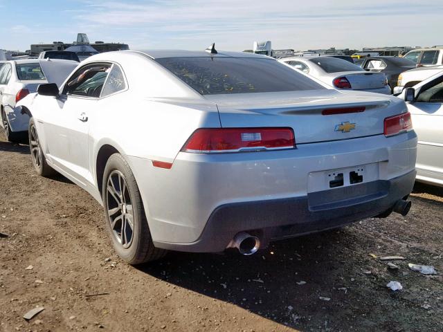 2G1FB1E35F9213188 - 2015 CHEVROLET CAMARO LS SILVER photo 3