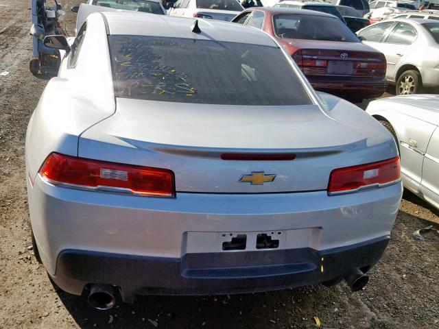 2G1FB1E35F9213188 - 2015 CHEVROLET CAMARO LS SILVER photo 9