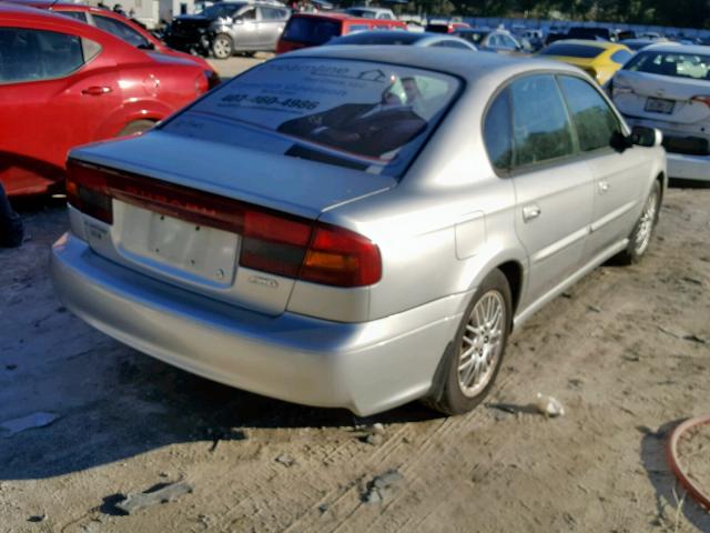 4S3BE635537208357 - 2003 SUBARU LEGACY L SILVER photo 4