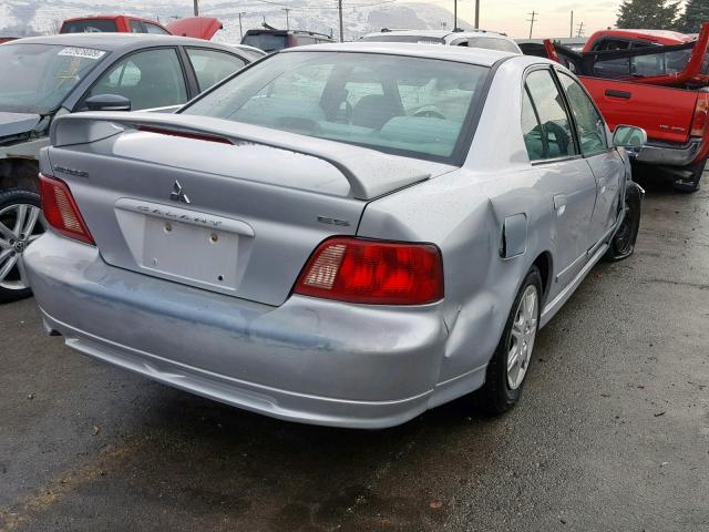 4A3AA46GX2E117245 - 2002 MITSUBISHI GALANT ES SILVER photo 4