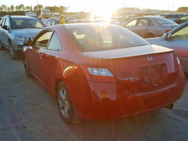 2HGFG11897H543175 - 2007 HONDA CIVIC EX RED photo 3