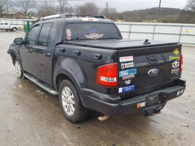 1FMEU53K17UA31342 - 2007 FORD EXPLORER S BLACK photo 3