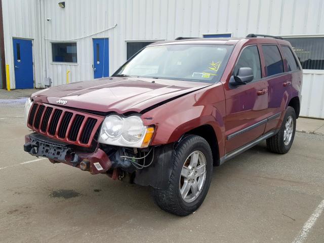 1J8HR48NX7C581119 - 2007 JEEP GRAND CHER MAROON photo 2