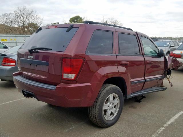 1J8HR48NX7C581119 - 2007 JEEP GRAND CHER MAROON photo 4