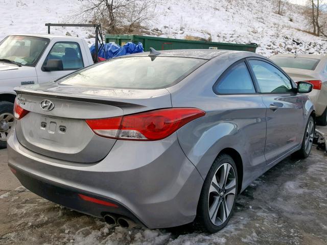 KMHDH6AE5DU006071 - 2013 HYUNDAI ELANTRA CO GRAY photo 4