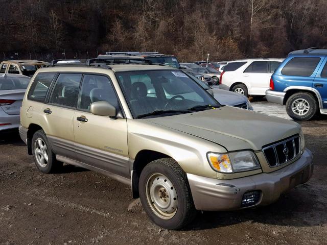 JF1SF65502H729785 - 2002 SUBARU FORESTER S GOLD photo 1