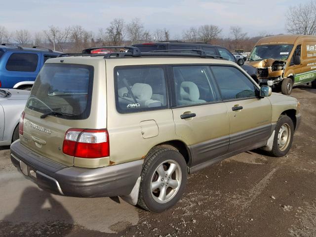 JF1SF65502H729785 - 2002 SUBARU FORESTER S GOLD photo 4