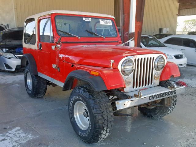 J0M93AC725749 - 1980 JEEP CJ-7 RED photo 1