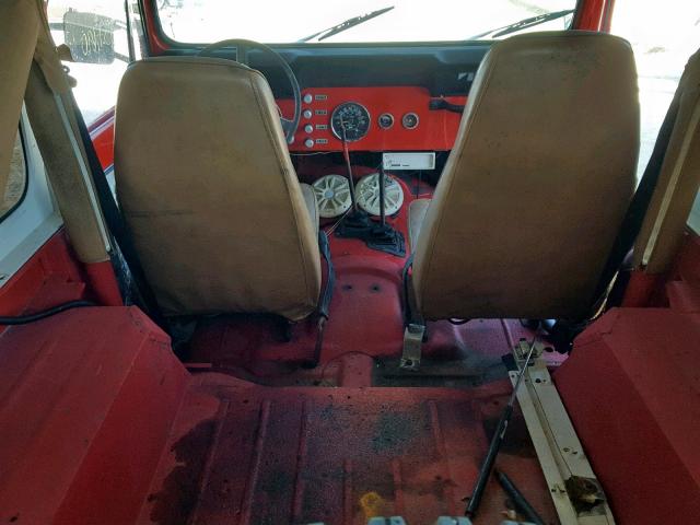 J0M93AC725749 - 1980 JEEP CJ-7 RED photo 6