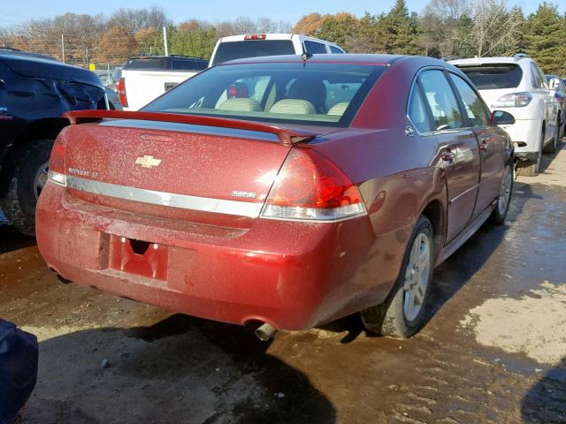 2G1WC57MX91130028 - 2009 CHEVROLET IMPALA 2LT RED photo 4