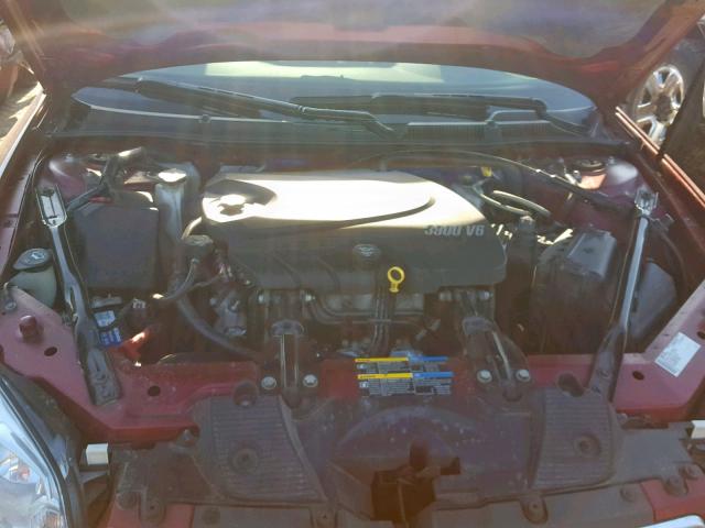 2G1WC57MX91130028 - 2009 CHEVROLET IMPALA 2LT RED photo 7