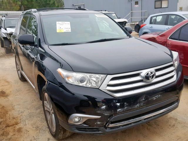 5TDYK3EH9CS061961 - 2012 TOYOTA HIGHLANDER BLACK photo 1