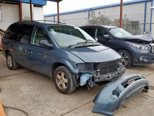 2D4GP44L26R792563 - 2006 DODGE GRAND CARA BLUE photo 1