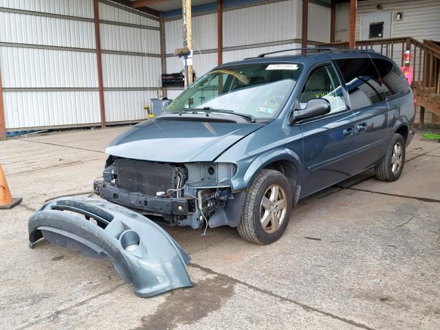 2D4GP44L26R792563 - 2006 DODGE GRAND CARA BLUE photo 2