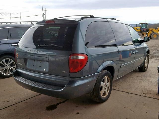 2D4GP44L26R792563 - 2006 DODGE GRAND CARA BLUE photo 4