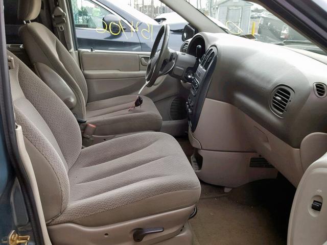 2D4GP44L26R792563 - 2006 DODGE GRAND CARA BLUE photo 5