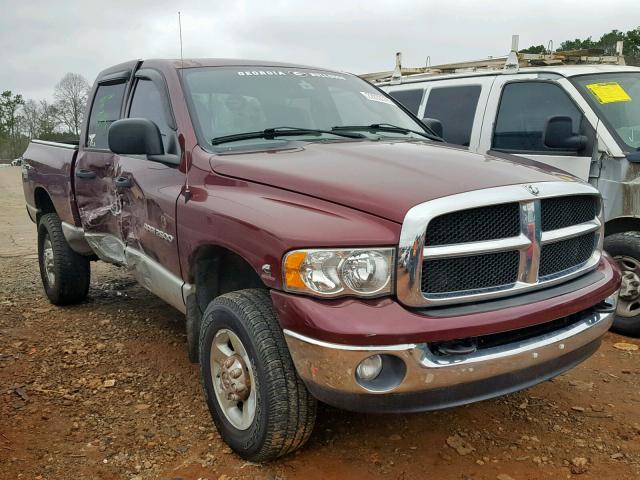 3D7KU28683G855617 - 2003 DODGE RAM 2500 S MAROON photo 1