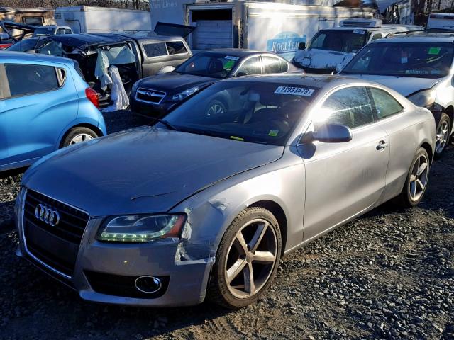 WAULFAFR5AA056788 - 2010 AUDI A5 PREMIUM SILVER photo 2