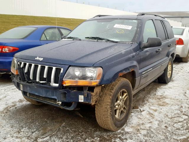 1J4GW48S44C310192 - 2004 JEEP GRAND CHER 蓝色 照片 2