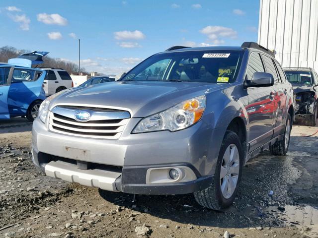 4S4BRDKC7A2318891 - 2010 SUBARU OUTBACK 3. GRAY photo 2