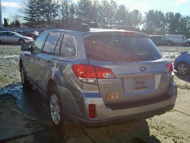 4S4BRDKC7A2318891 - 2010 SUBARU OUTBACK 3. GRAY photo 3