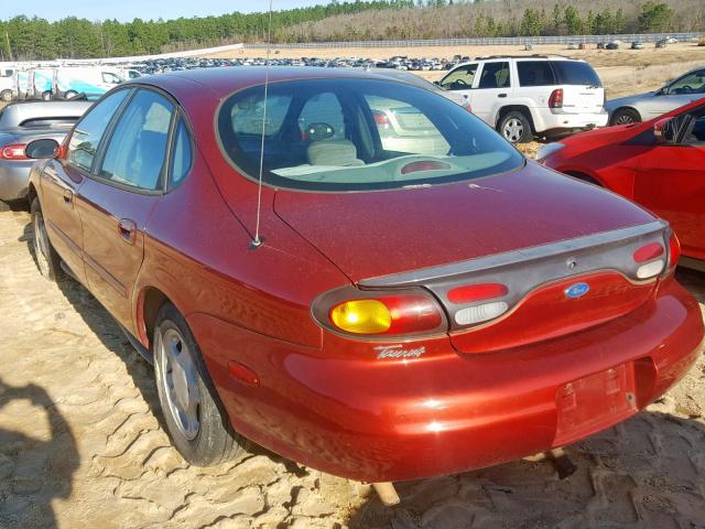 1FALP52U2VA279299 - 1997 FORD TAURUS GL RED photo 3