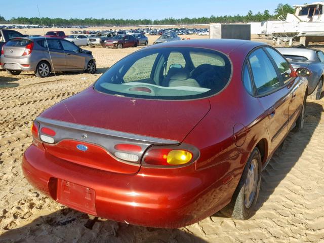 1FALP52U2VA279299 - 1997 FORD TAURUS GL RED photo 4